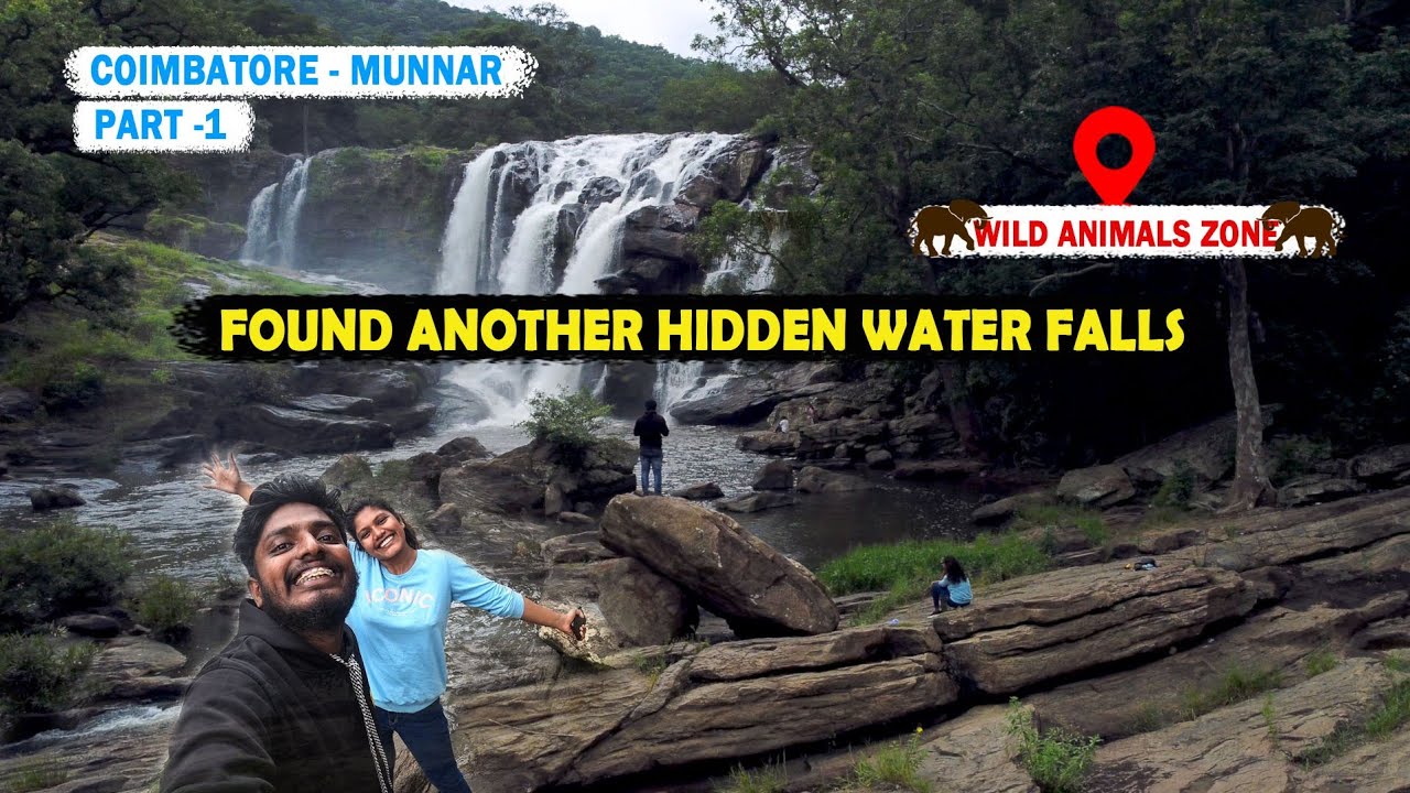 Found another Hidden waterfalls😍ஆபத்தான காட்டு வழி பயணம்😲  I Coimbatore to Munnar I  #tamil #youtube