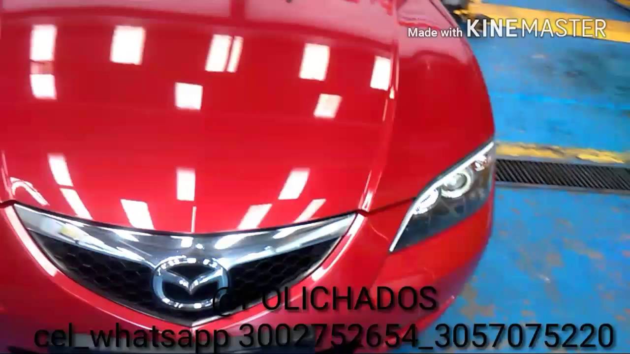 PINTURA MAZDA 3 ROJO VERONA (terminado)