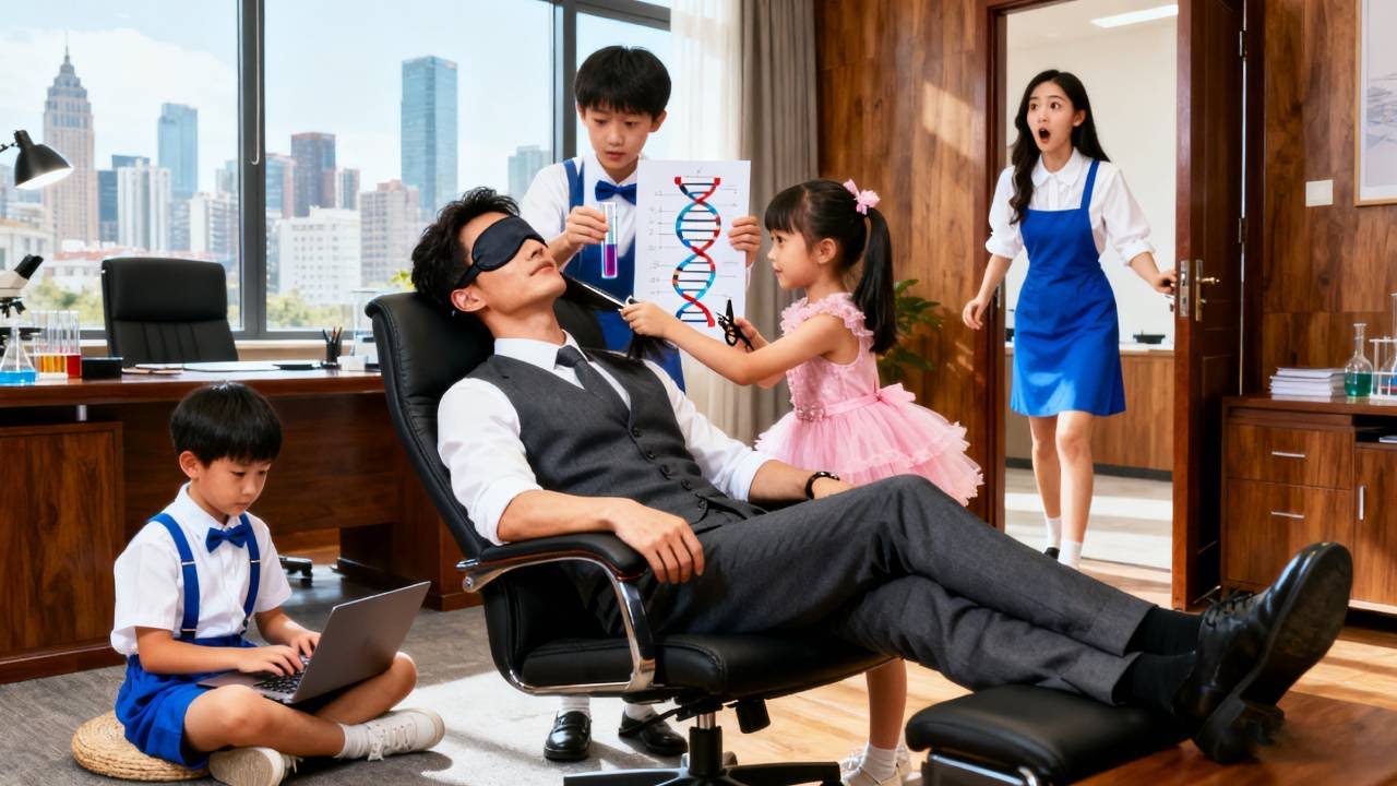 Trois enfants géniaux arrivent avec un test ADN: 