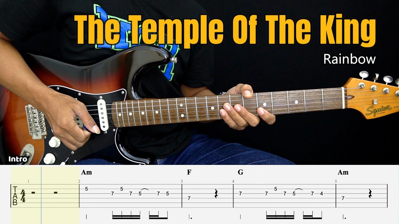 The Temple Of The King - Rainbow - Guitar Instrumental Cover + Tab