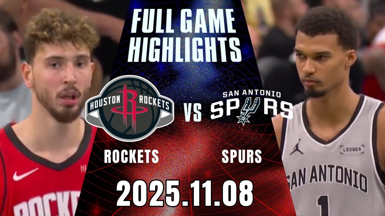 【2025-26 NBA】11/08  #休士頓火箭 vs #聖安東尼奧馬刺  全場賽事精華｜ FULL GAME HIGHLIGHTS｜2025-26 NBA 鎖定緯來！｜