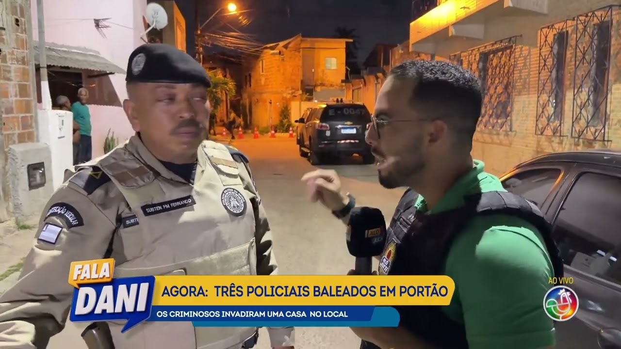 Agora: Tr&ecirc;s baleados en Port&atilde;o | FALA DANI | TV ARATU