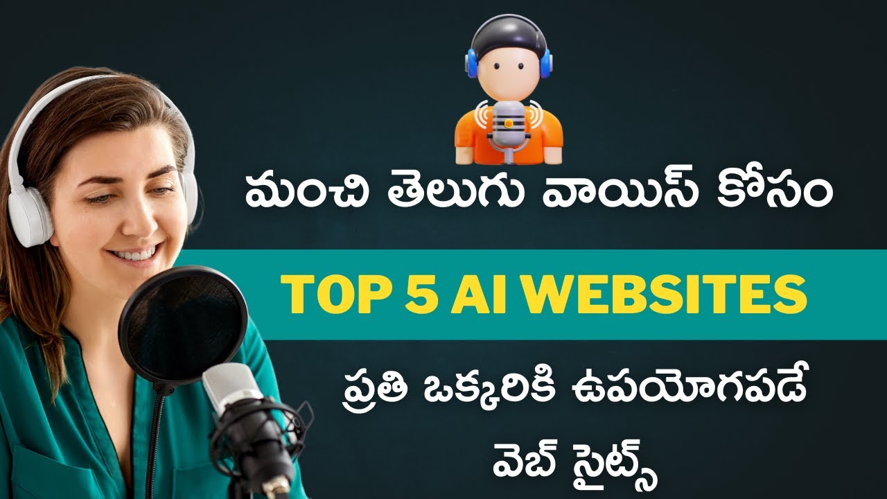 Top 5 AI Websites for Telugu Voice over