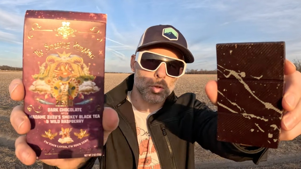 Vosges x The Smashing Pumpkins - 'ZERO' Raspberry Black Tea Dark Chocolate Bar Review