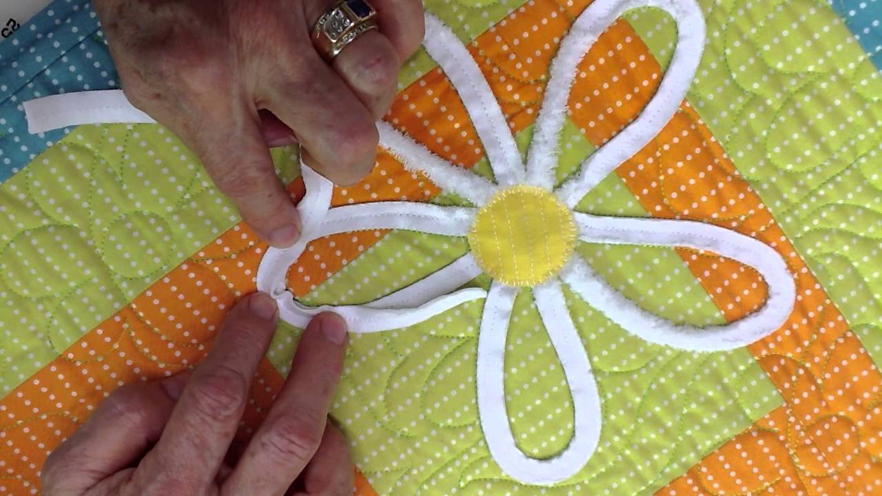Quilt Embellishment with Chenille By The Inch