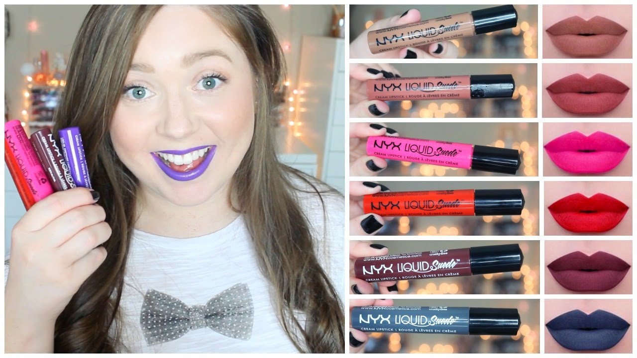 NYX Liquid Suede Liquid Lipstick Review + Swatches!