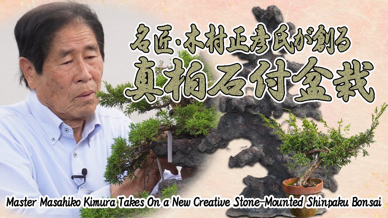 名匠・木村正彦氏が挑む新たな創作石付真柏盆栽～今なお挑み続ける盆栽作家～