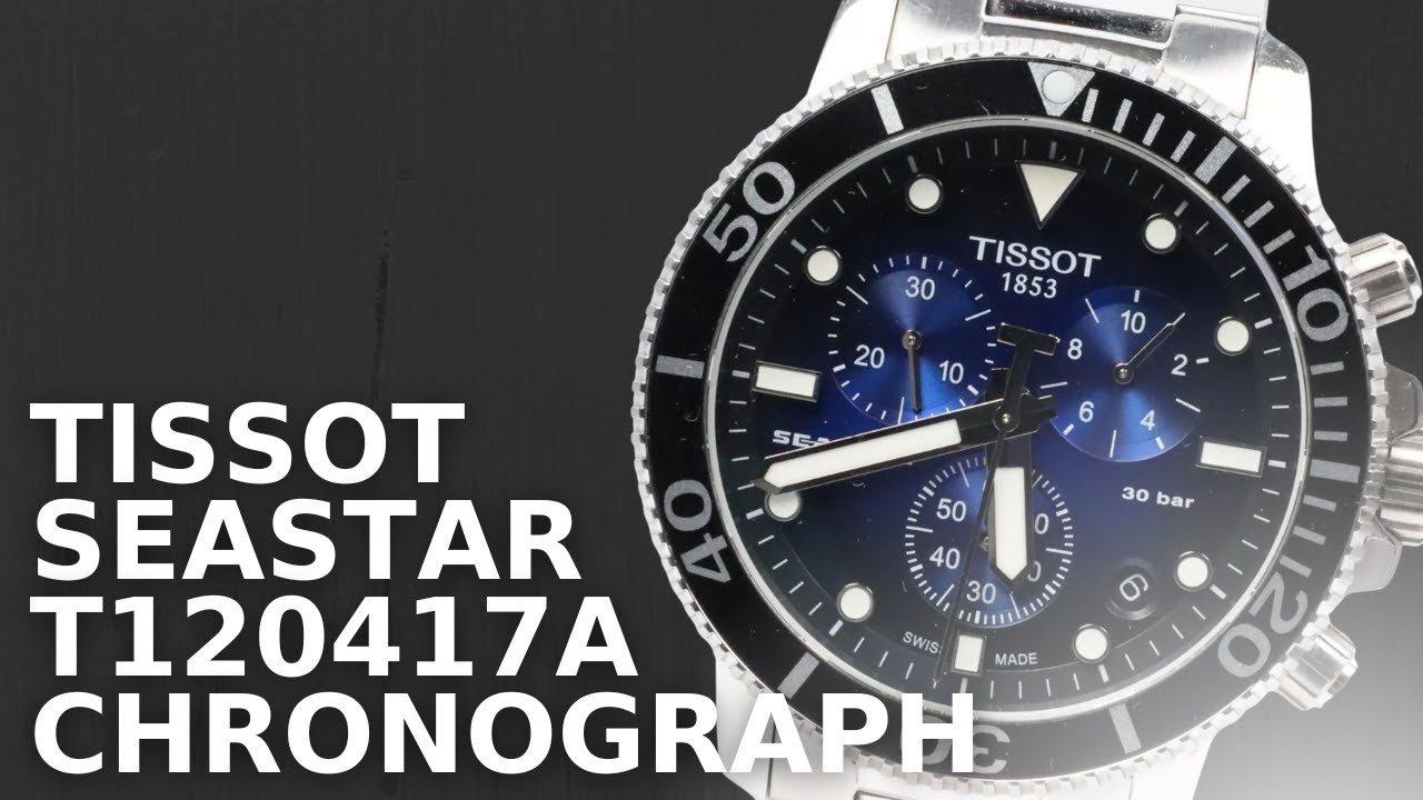 TISSOT Seastar T120417A Chronograph Quartz Men's Watch