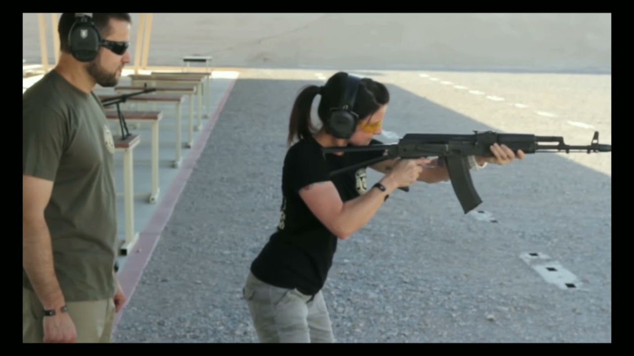 Sexy girl | ak 47 | gun shot