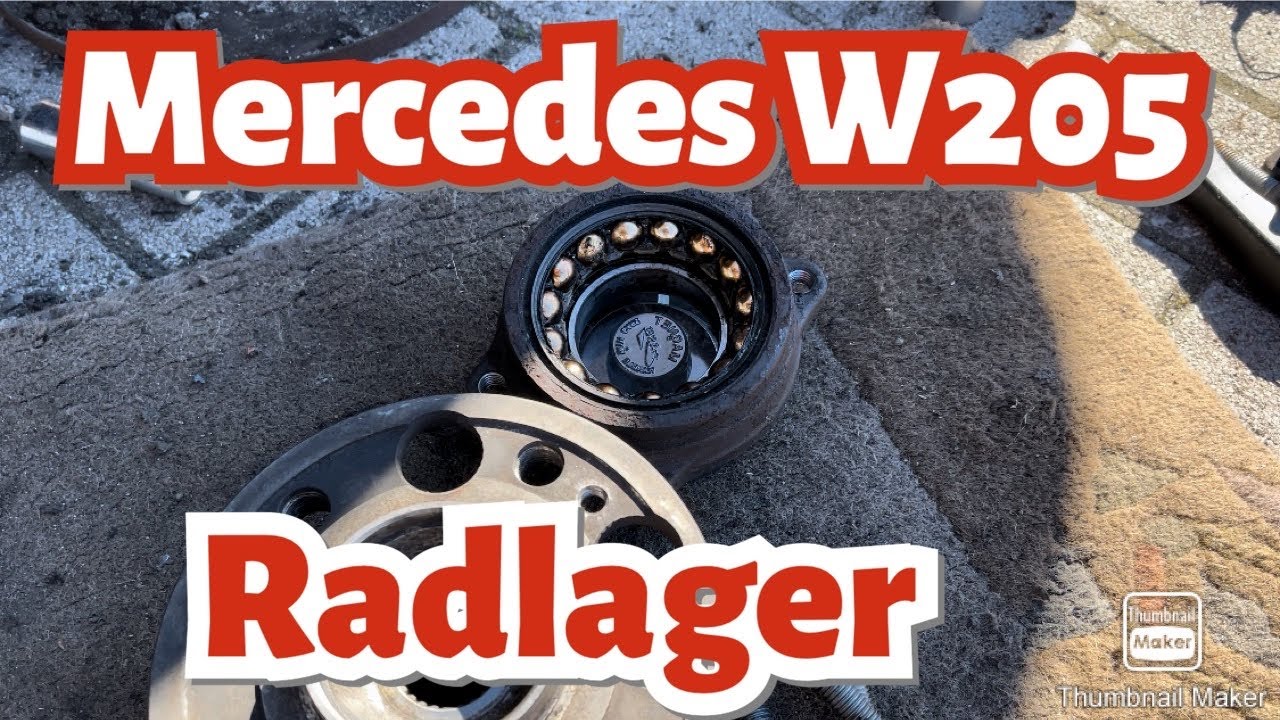Mercedes W205 C Klasse Radlager wechseln S205 tauschen hinten ersetzten erneuern Hinterachse