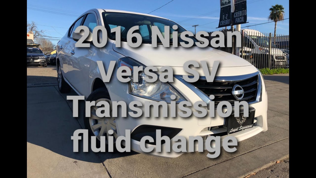 2014-2016 Nissan Versa SV Transmission fluid change