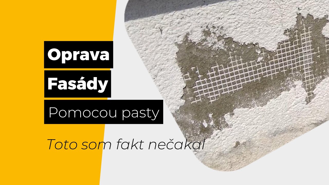 Oprava fasády pomocou pasty v tube - Toto som fakt nečakal - 4K video