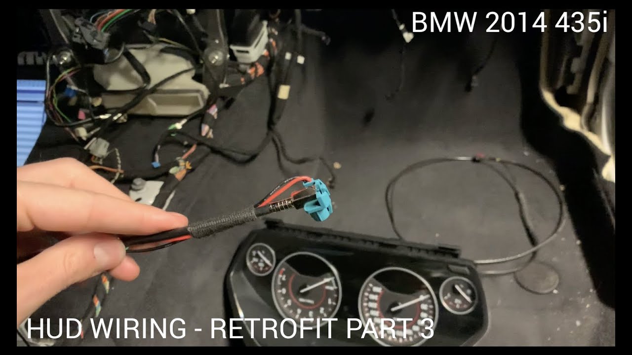 BMW F32 435 HUD wiring preparation for retrofit - Part 3