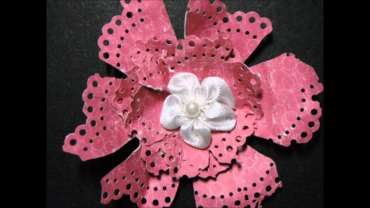Shabby Chic Doily Flowers (My Attempt) Inspired By ILuvVintageScrap