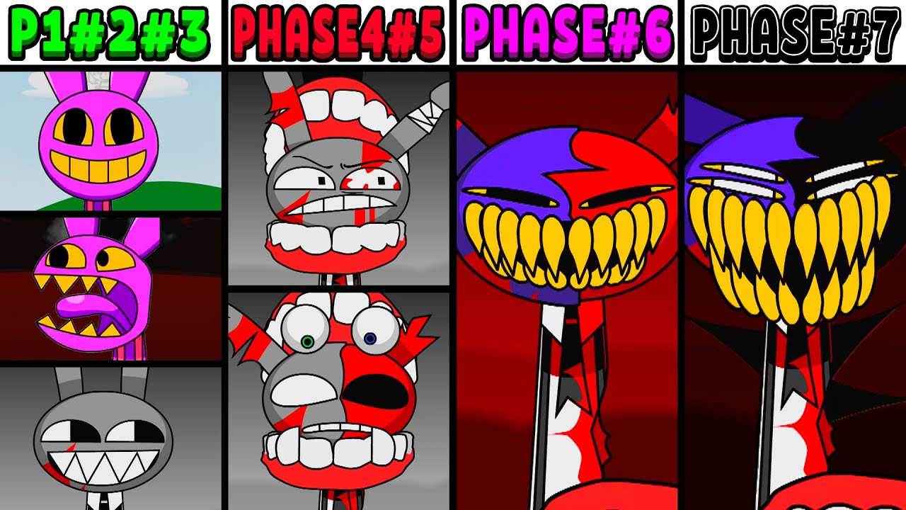 All Phases in New Incredibox Sprunki Oc of Jax: From Phase 1 to Phase 7
