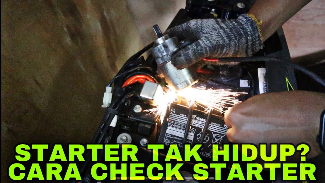 STARTER MOTOR TAK HIDUP? MEH SK SHARE CARA KENALPASTI MASALAH STARTER | Y15ZR LC135 DAN SEMUA MOTO