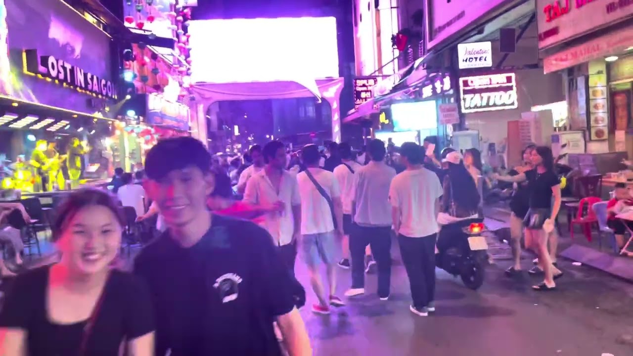 Bui Vien Walking Street🇻🇳.#Ho Chi Minh City#Night life#ExploreVietnam#🇻🇳