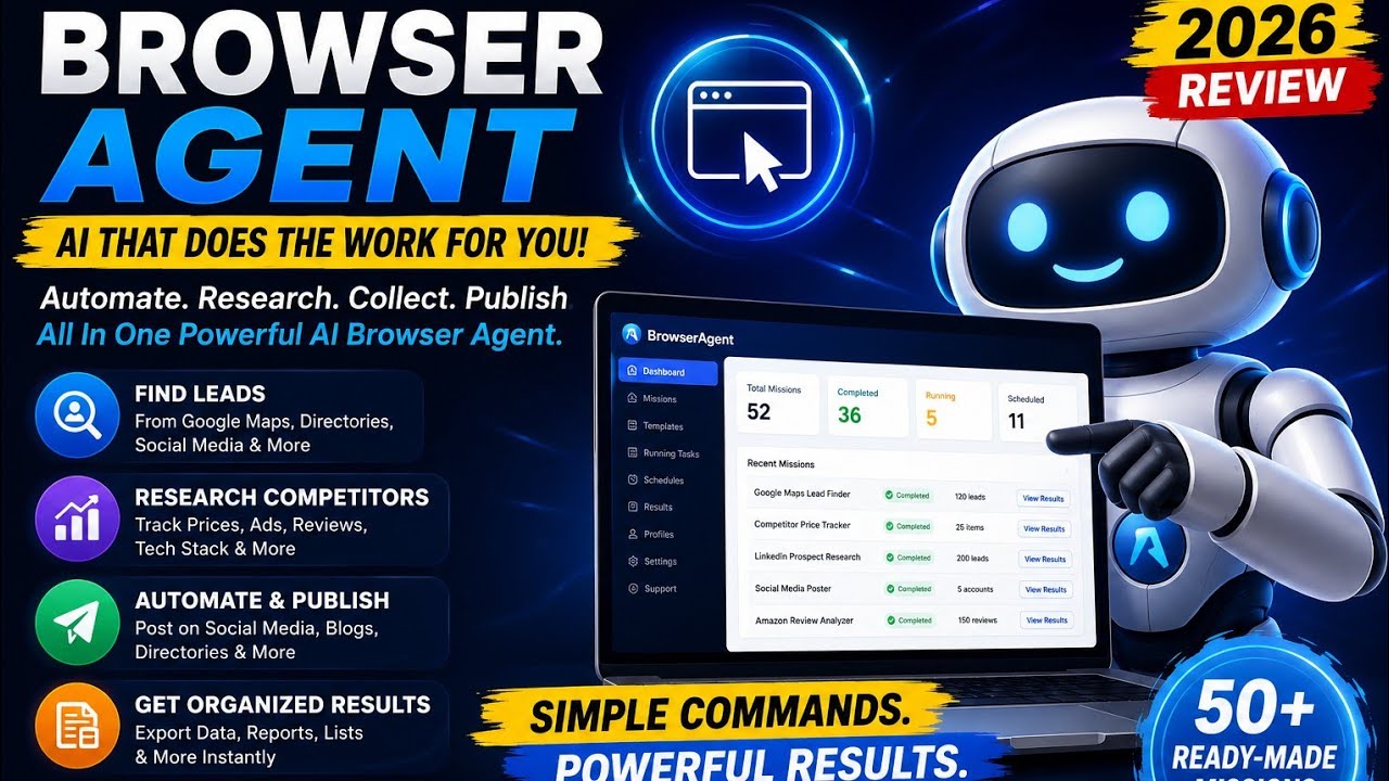 BrowserAgent Review 2026 | AI Browser Automation Tool Demo, Features, Pros & Cons Explained