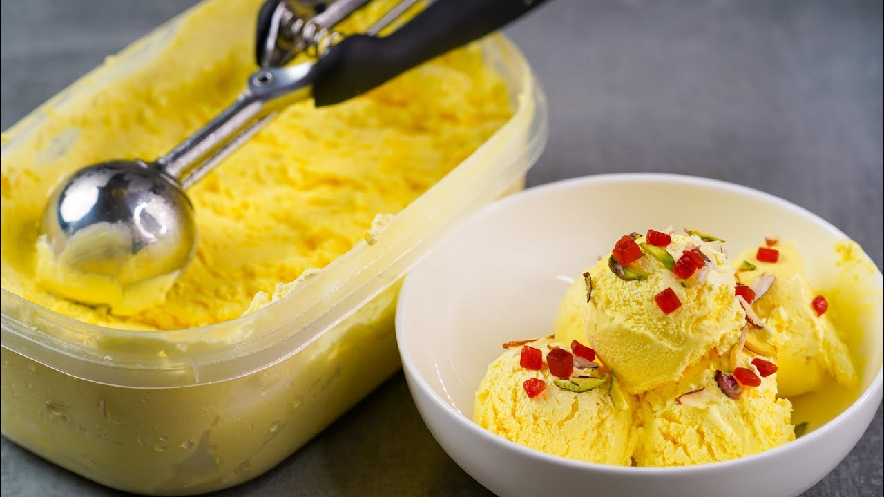 Custard Ice Cream Recipe | Soft & Delicious Custard Ice Cream | Home Made Ice Cream Recipe