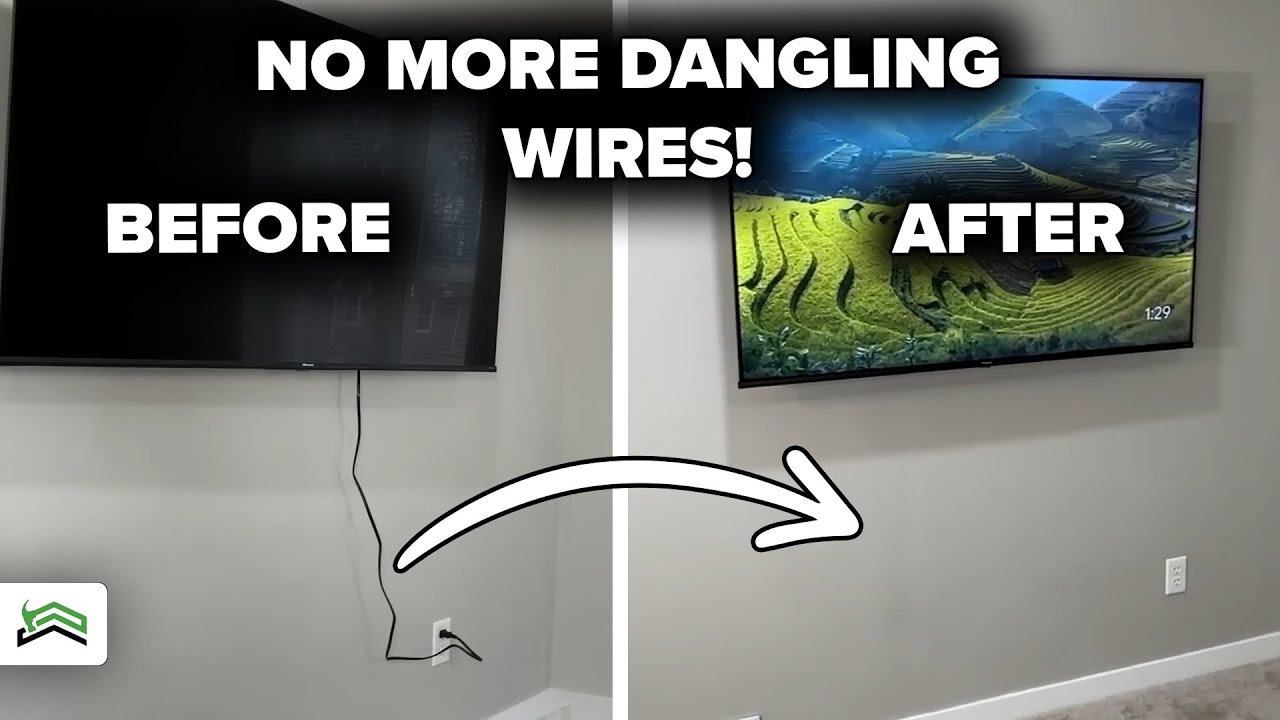 Hide Your TV Power Cord Like a Pro! ⚡️ (No More Dangling Wires)