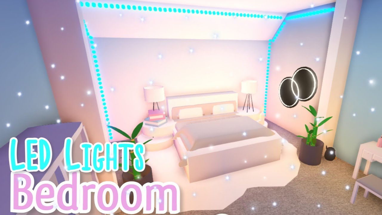 Aesthetic LED Lights Bedroom✨ | Adopt Me Speed build! Roblox