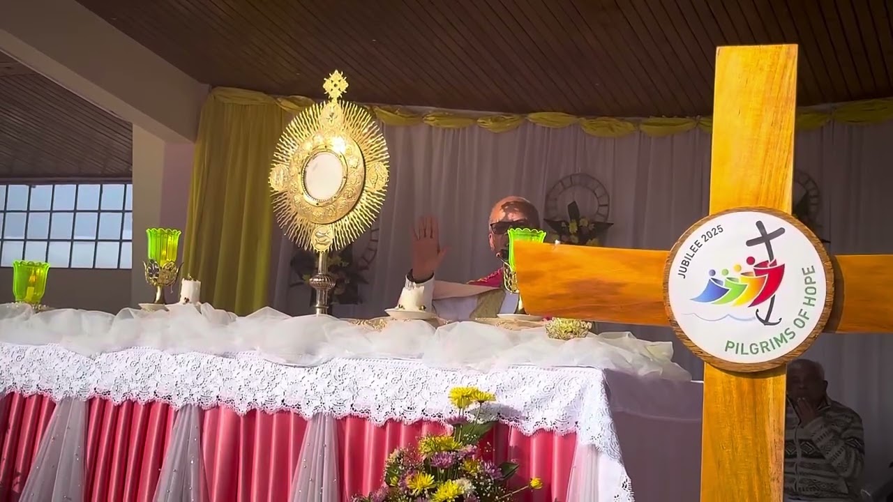 “U Jisu ha ka Ïukharis” ~ Fr. Gedwin ✝️ @ Proseshon Ïukharis 2/2/25.