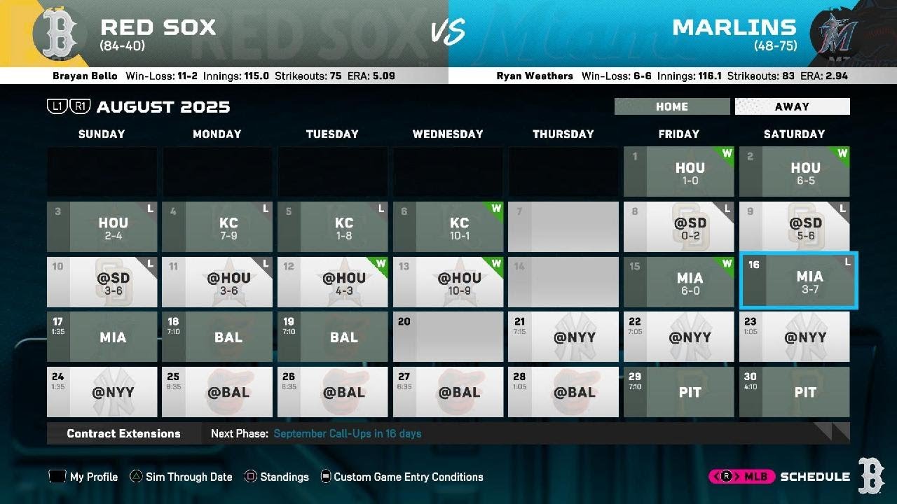 Franchise #124 vs Miami Marlins