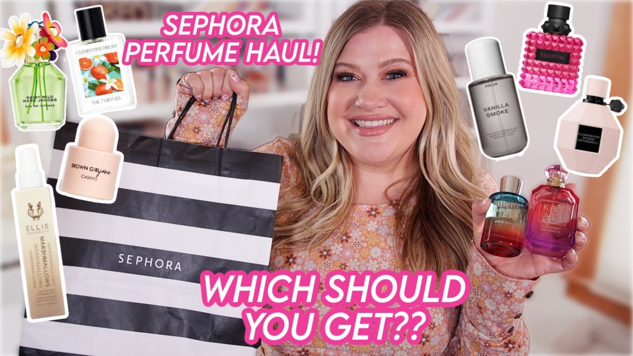HUGE SEPHORA PERFUME HAUL! I TRIED ALL THE HYPED NEW SCENTS!