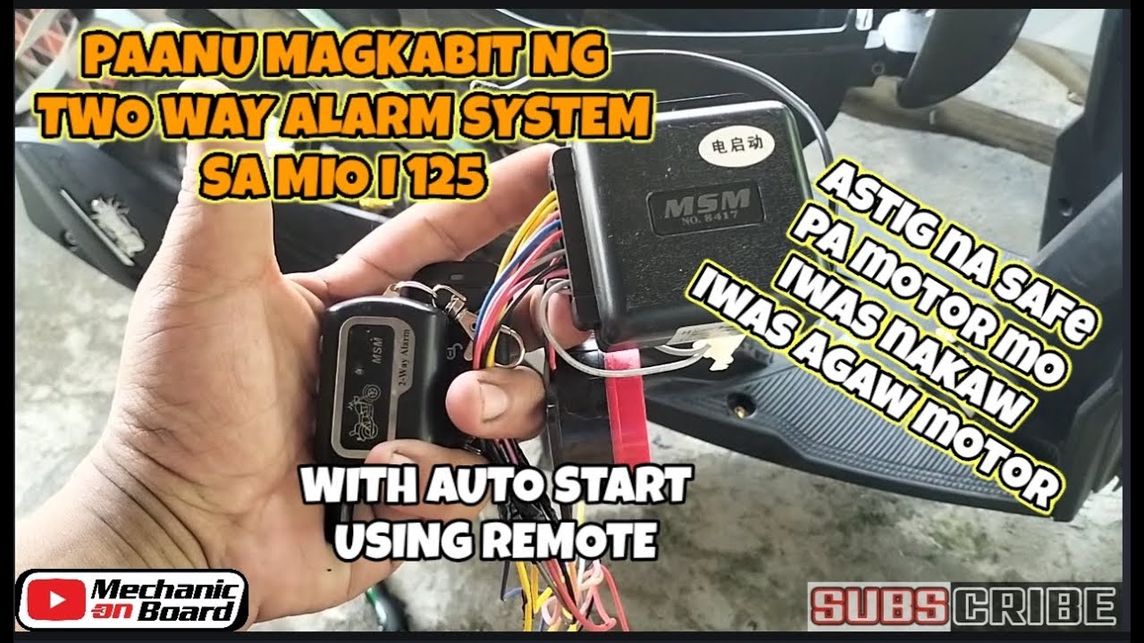 PAANU MAG INSTALL NG TWO WAY ALARM SA MIO I 125 FULL VIDEO TUTORIAL STEP BY STEP