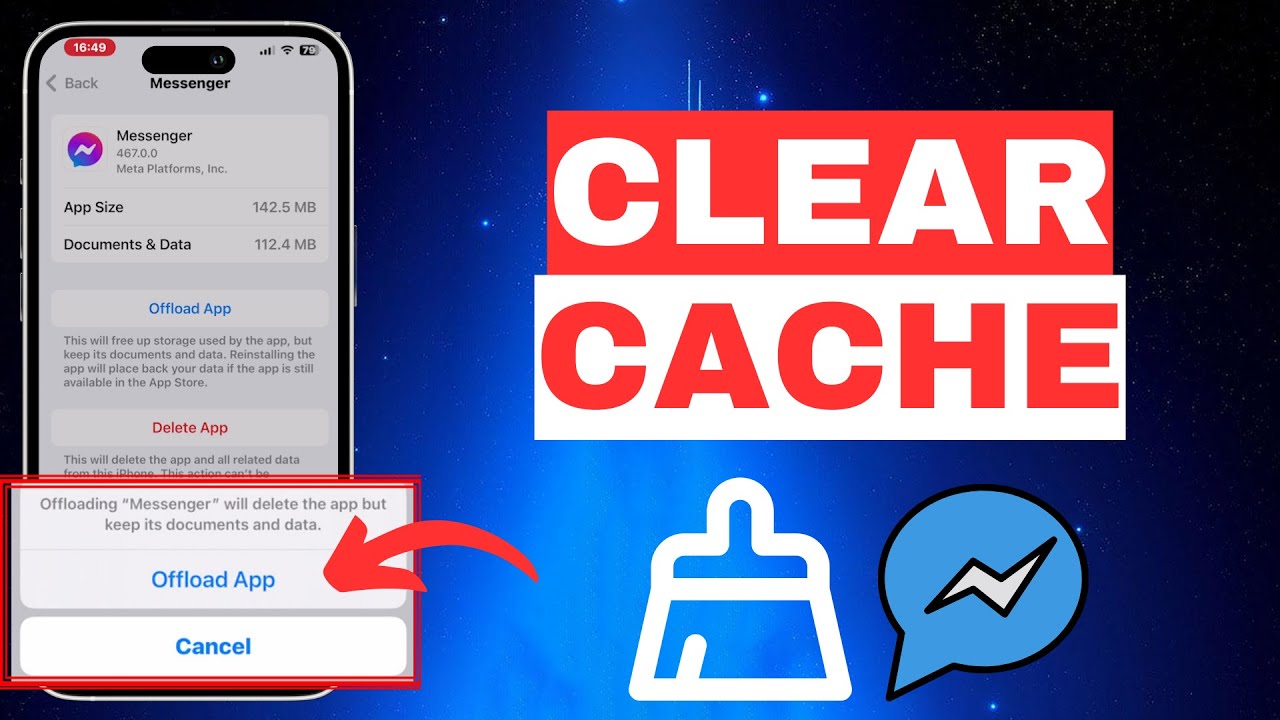 iOS18: How to CLEAR CACHE on Messenger on Iphone