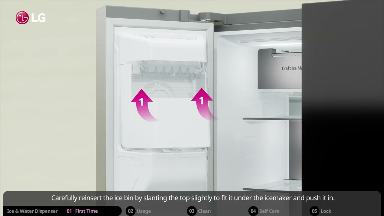 [Холодильники LG] Как пользоваться диспенсером для льда и воды