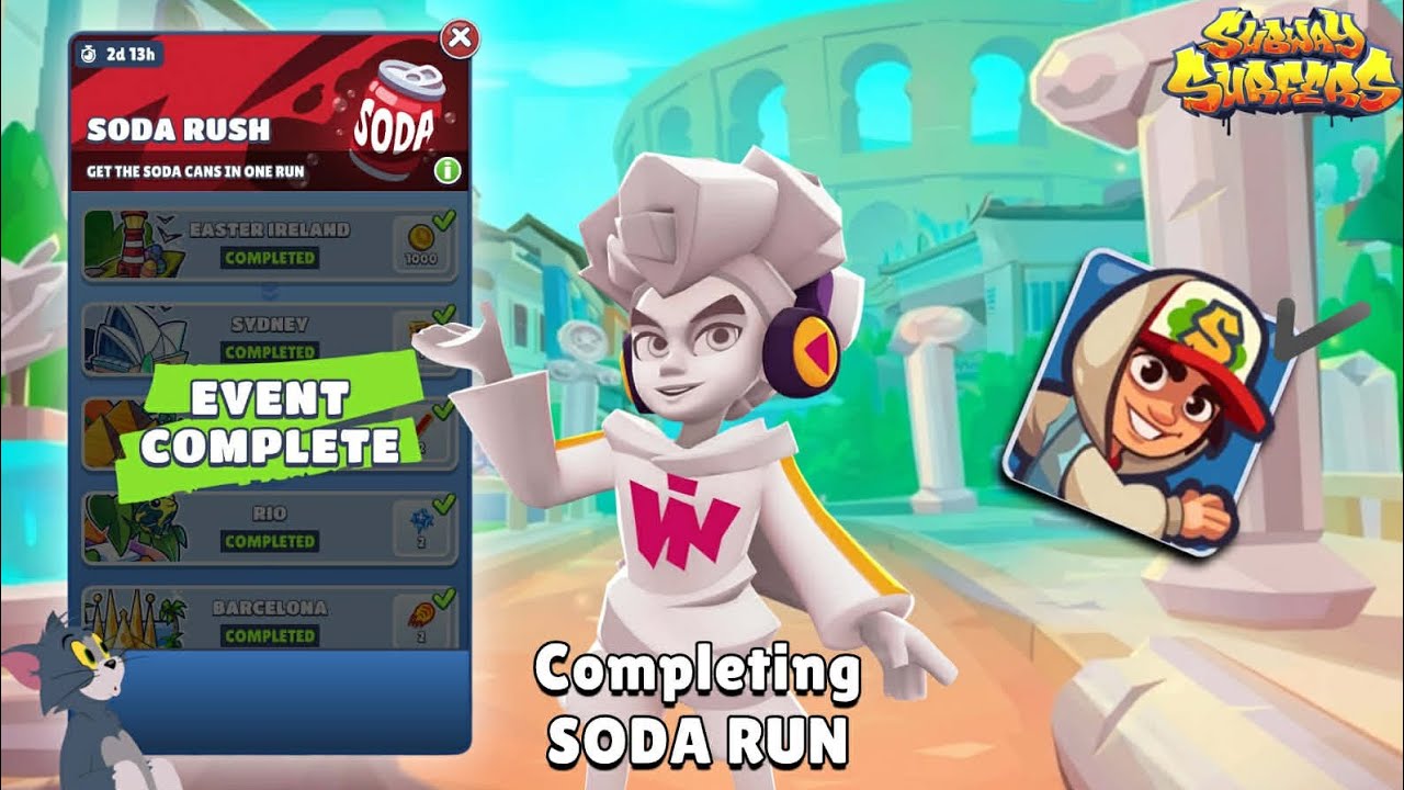 Subway Surfers - Completing SODA RUSH event with Vittorio 🥤🗿