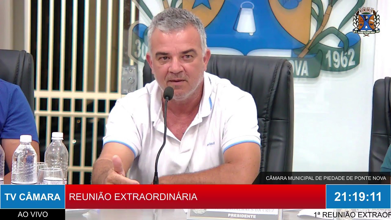 REUNIÃO EXTRAORDINÁRIA DA CÂMARA MUNICIPAL DE PIEDADE DE PONTE NOVA- 28/01/2025.