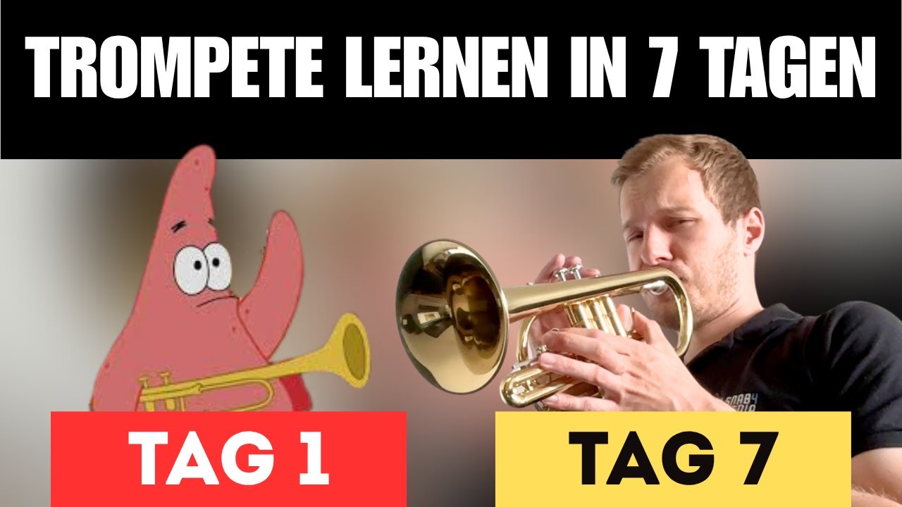 Ich versuche, in nur 7 Tagen Trompete zu lernen 🎺 - komplett von 0! Kann ich das ?