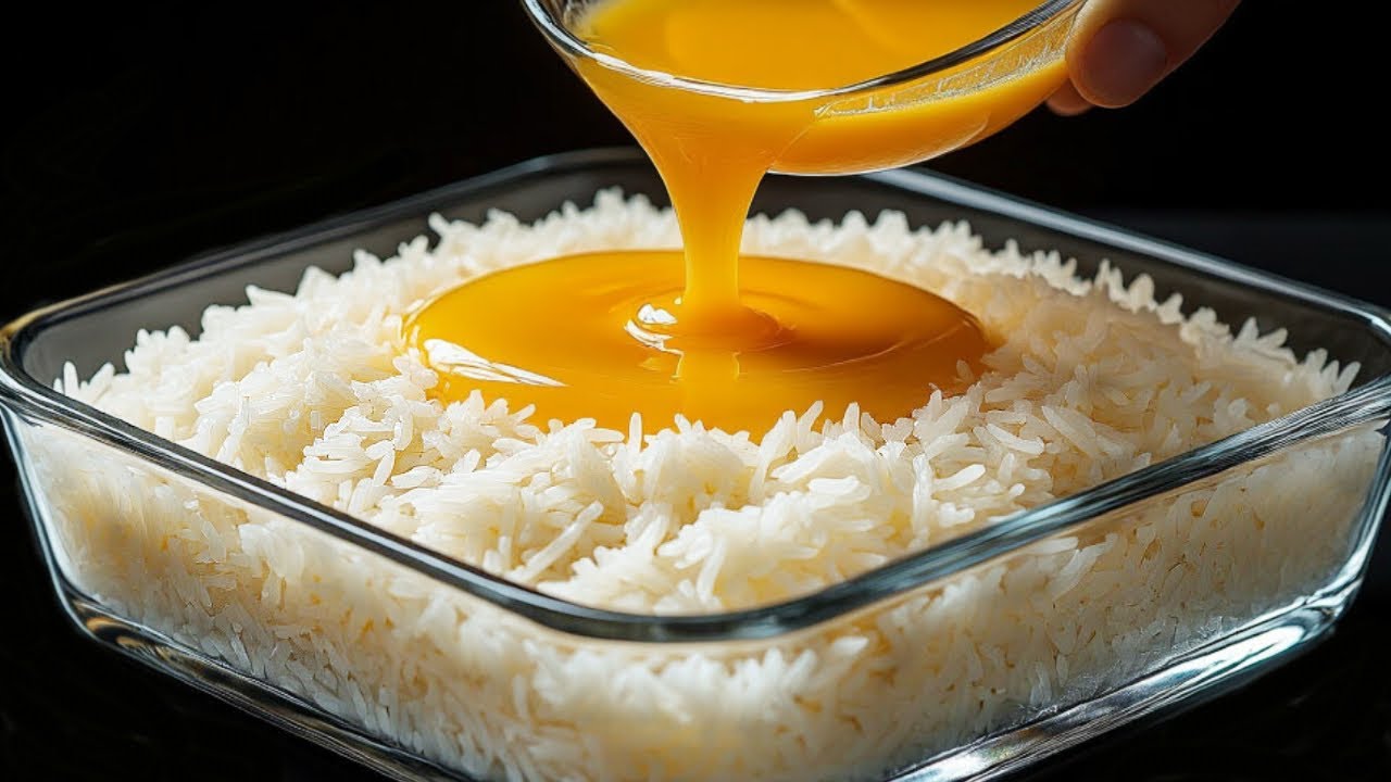 Dieser Reis ist so lecker, ich koche ihn jeden Tag für meine Enkel! Ich nehme ein Glas Reis und Eier