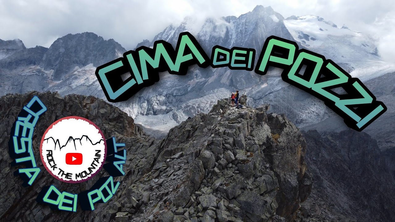 Cima dei Pozzi dalla cresta dei Pozzi Alti e discesa al Rif. Stavel F. Denza - Val di Sole 