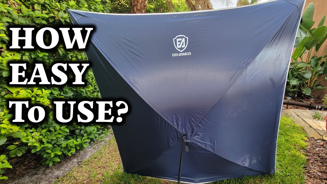 Reviewed:  EVER ADVANCED Pop Up Projector Screen for Outdoor,84" (16:9) HD Projection Screen