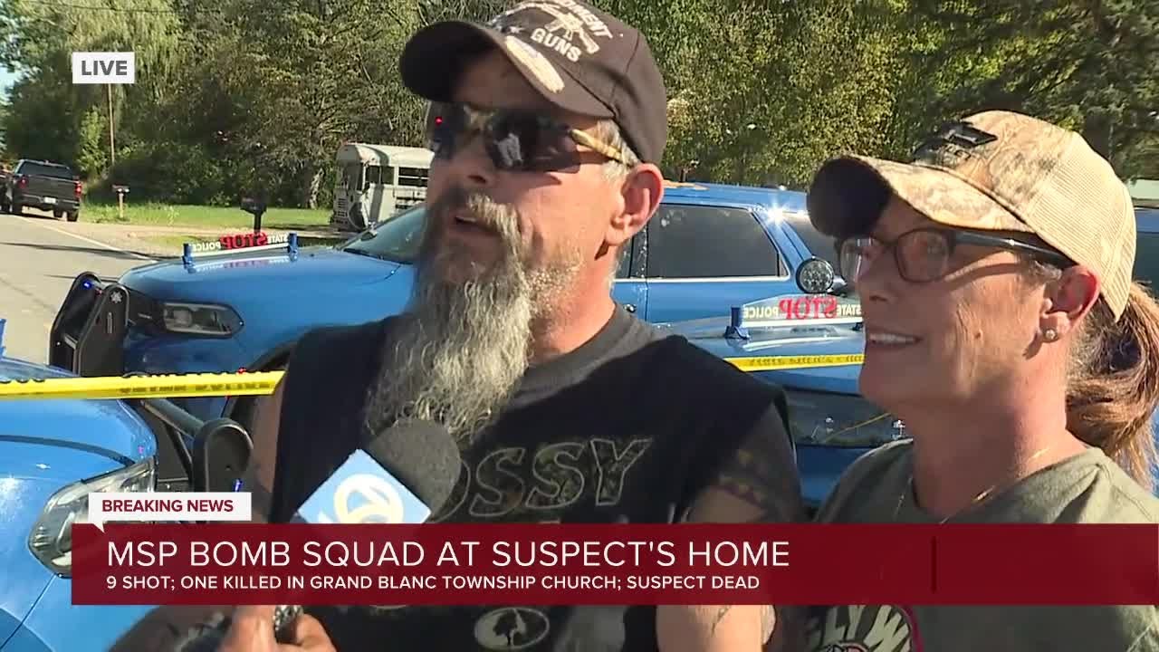 Neighbors of suspect in deadly Grand Blanc Township church shooting
