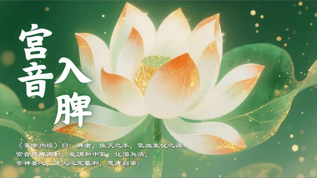 五音養生｜宮音健脾安神樂：調脾胃補土・助眠潤氣・氣血調和｜Asian Relaxing Music (Gong Tone)