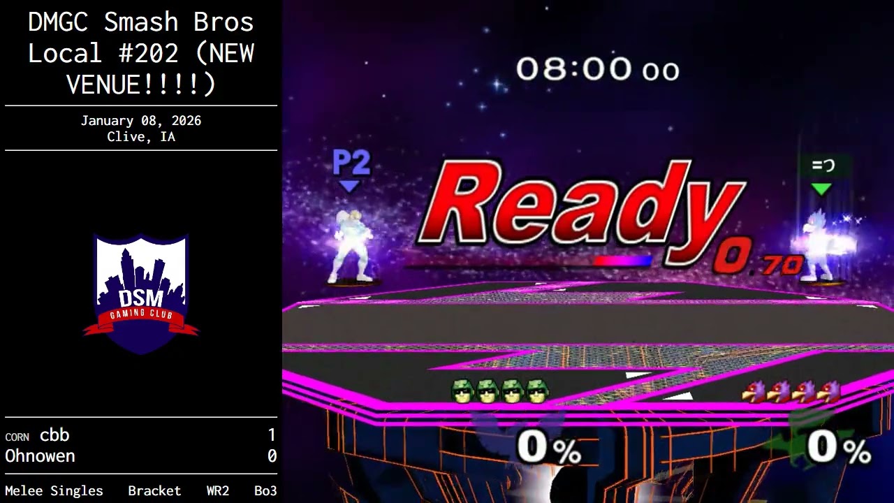 cbb vs Ohnowen – DMGC Smash Bros Local #202 ⟮NEW VENUE!!!!⟯ – Winners Round 2