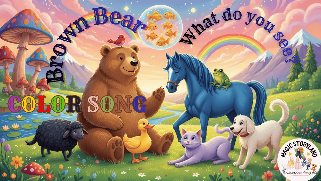 Brown Bear, What Do You See? 🐻 Learn Colors and Animals 🎨✨