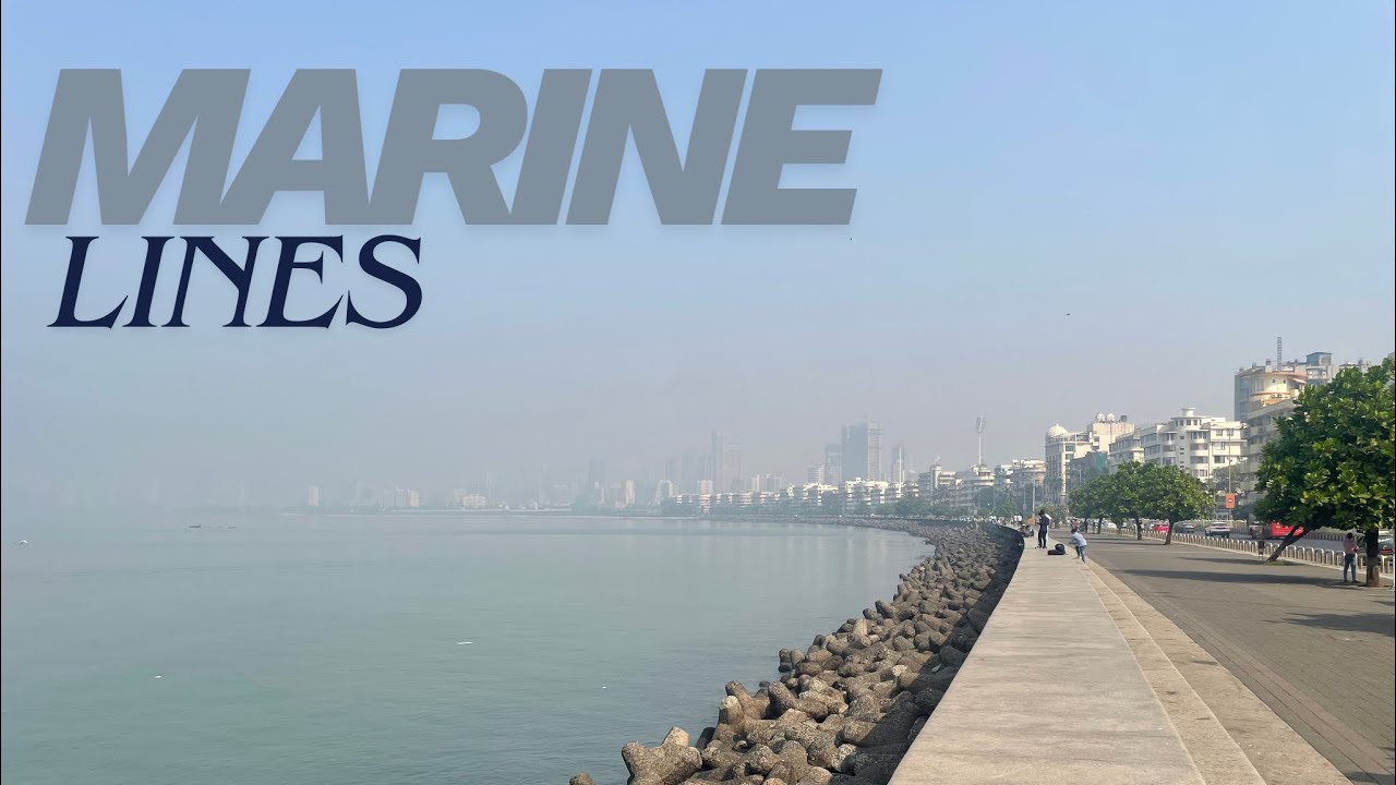 Mumbai Marine Lines Walk | Silent Walking Tour Along Marine Drive | 4K City Walk