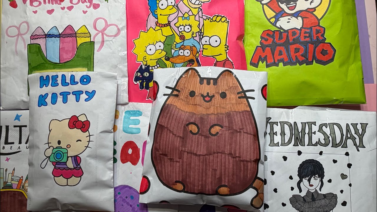 9 Blind Bags Unboxing Paper Squishy ASMR