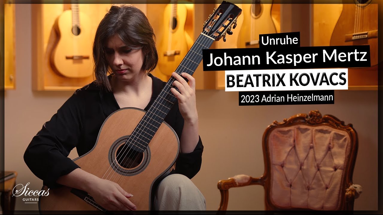 Beatrix Kovacs plays Unruhe by J. K. Mertz on a 2023 Adrian Heinzelmann Classical Guitar