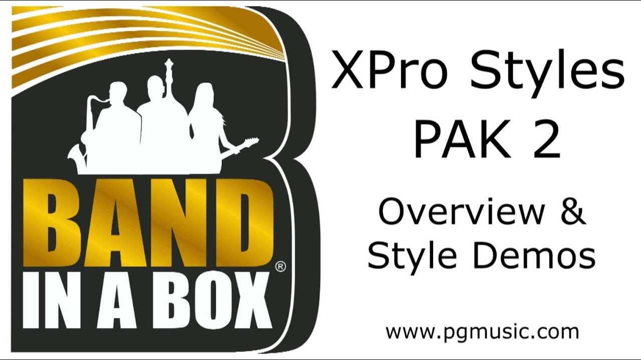 Band-in-a-Box® - XPro Styles PAK 2 Demos