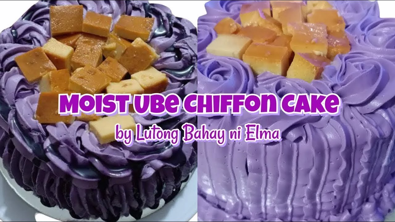 Moist Ube Chiffon Cake   Lutong Bahay ni Elma