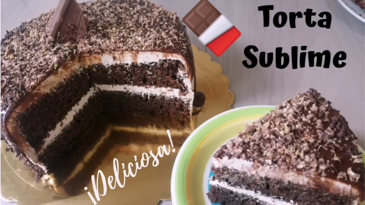 TORTA SUBLIME -Torta de chocolate con maní . Super rico! - Los postres de la Pinky