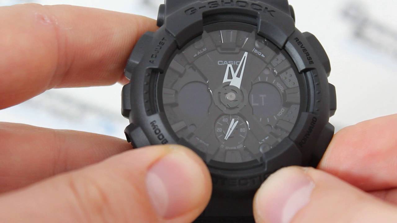 Casio G-SHOCK GA-120BB-1A [GA-120BB-1AER] - Как настроить G-Shock, инструкция