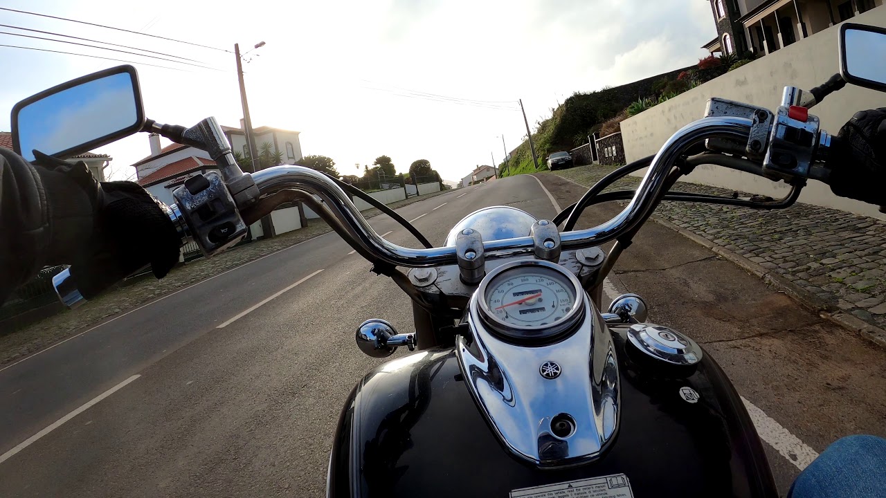 Riding my Yamaha XVS 650 Drag Star Classic Video 6