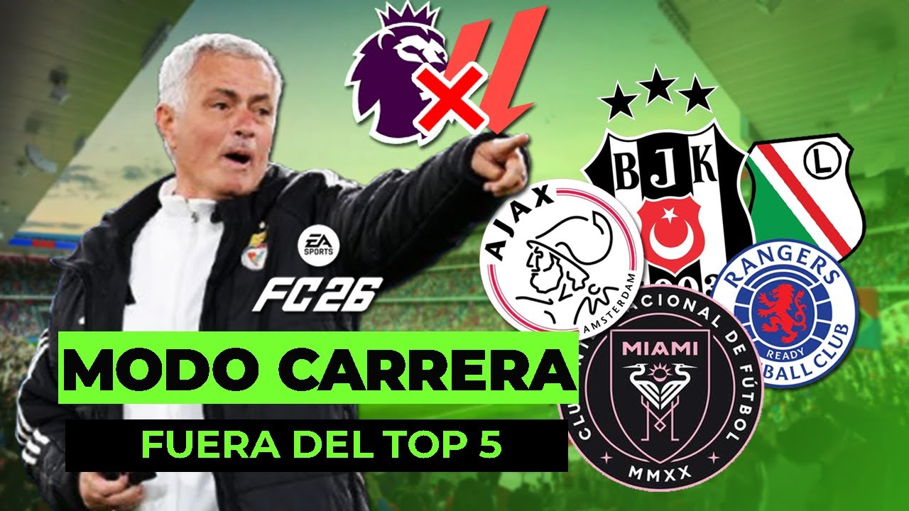 🏆 Equipos PERFECTOS para Modo Carrera fuera de las 5 grandes ligas en FC 26
